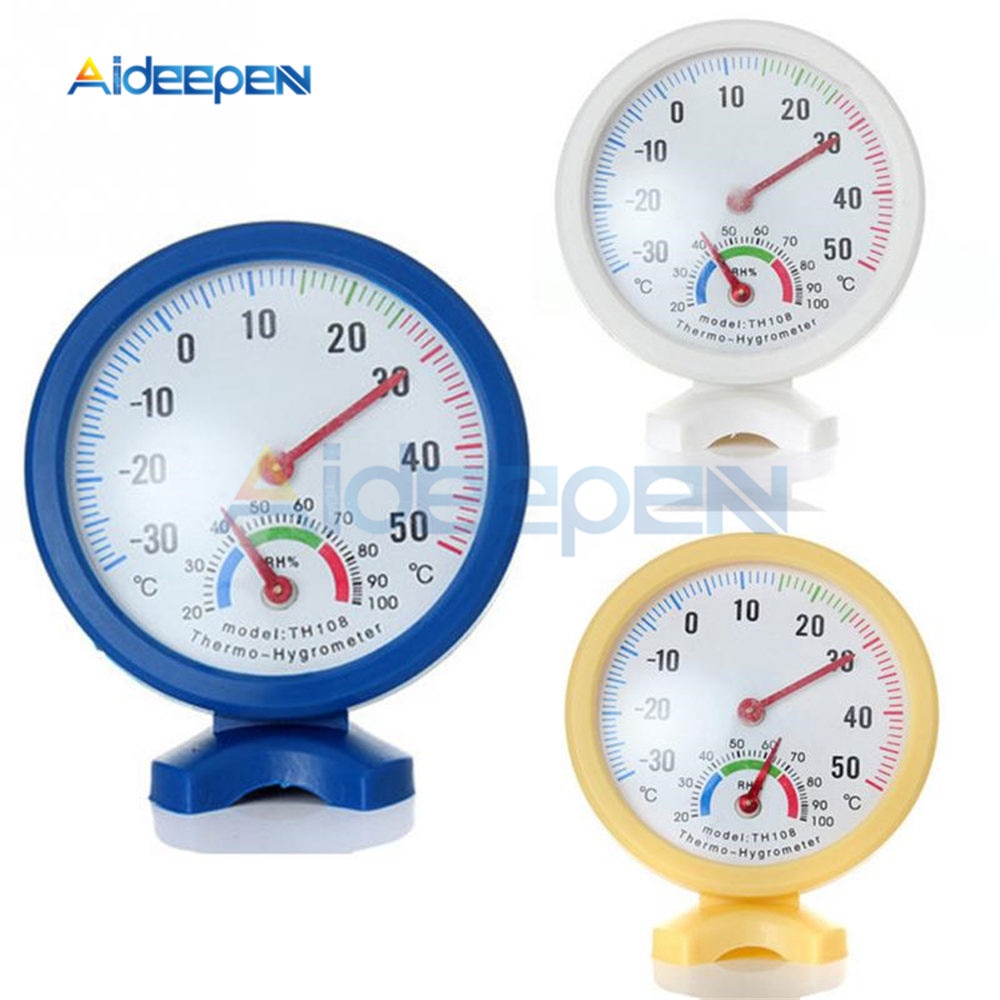 Đồng Hồ Đo Nhiệt Độ Độ Ẩm Treo Tường Th108