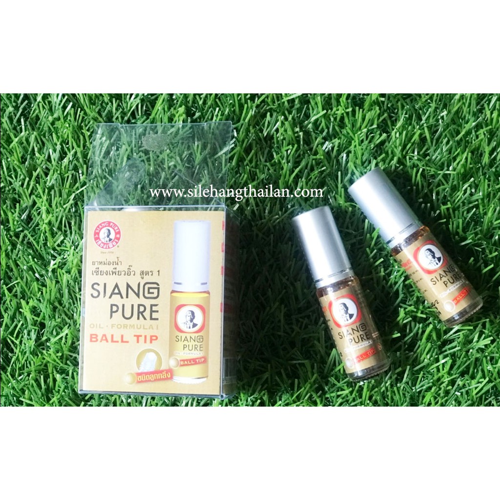 DẦU GIÓ LĂN SIANG PURE OIL BALL TIP 3CC (XANH - VÀNG - TRẮNG)