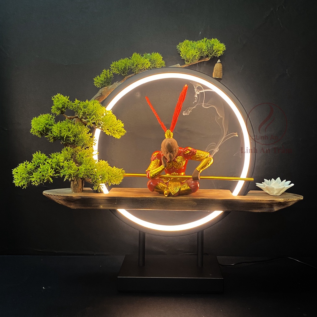 Thác Khói Trầm Hương Cao cấp - TỀ THIÊN ĐẠI THÁNH tặng 10 nụ trầm Việt