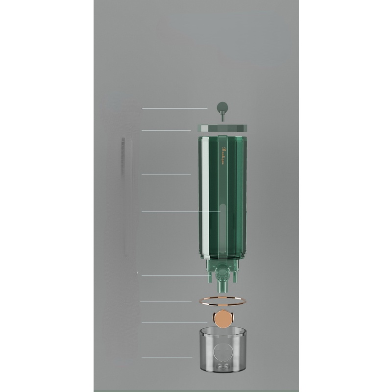 Bình Đựng Xà Phòng Rửa Tay Dạng Nhấn Gắn Tường Sáng Tạo