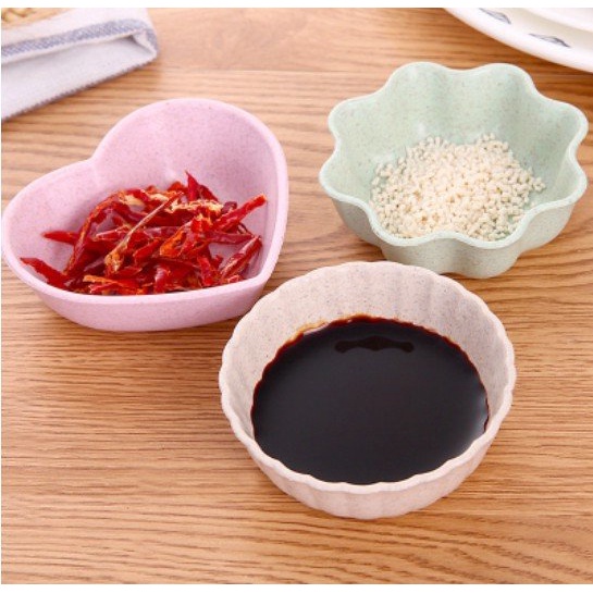 Set 4 Chén Đựng Nước Chấm, Gia Vị Bằng Lúa Mach
