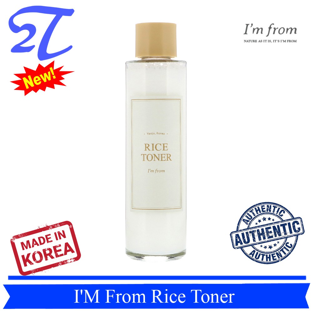 (Auth) Nước Hoa Hồng Dưỡng Trắng Chiết Xuất Gạo I'm From Rice Toner 150ml