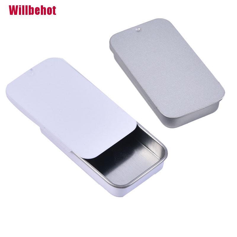 Hộp sắt mini có nắp trượt đa năng tiện lợi