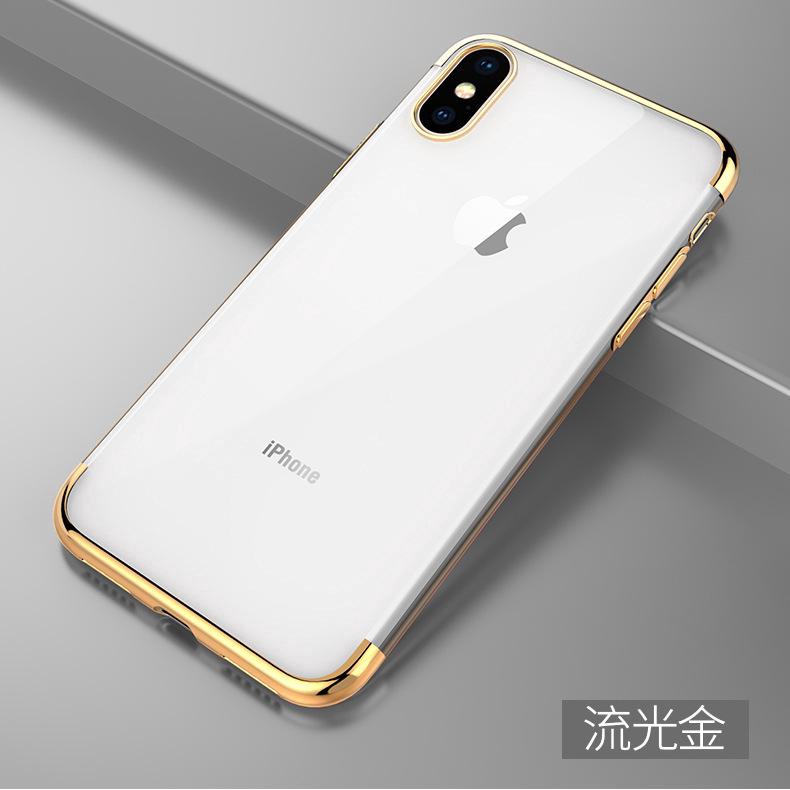 Ốp Lưng TPU Trong Suốt Viền Màu Cho IPhone XR 9 Plus / XS Max