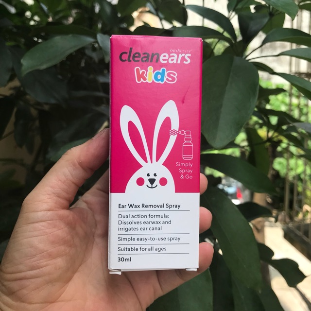 Xịt tan ráy tai Clean ears Kids 30ml