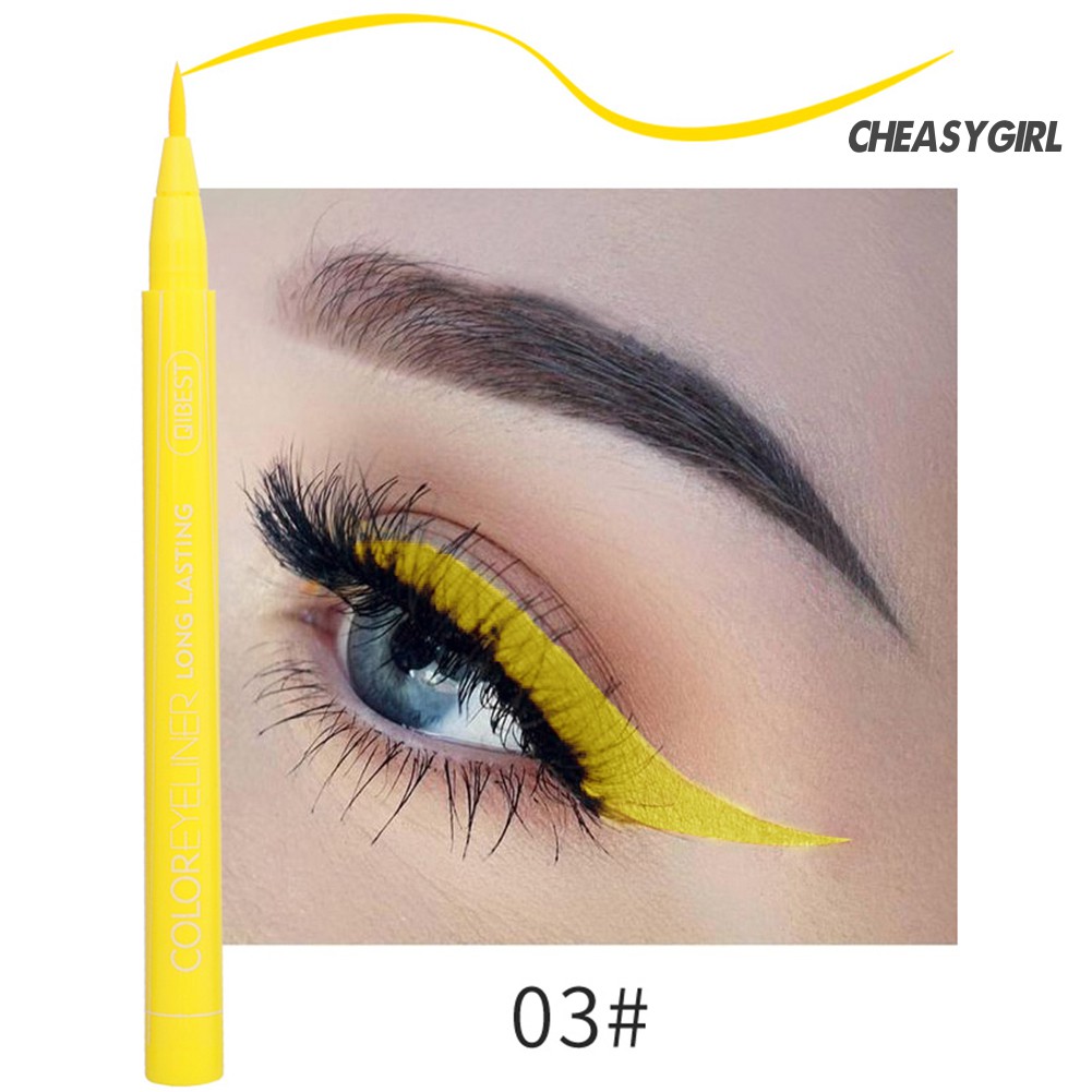 [Hàng mới về] Bút kẻ mắt nước kháng nước không nhòe nhanh khô 12 màu lựa chọn QIBEST | BigBuy360 - bigbuy360.vn