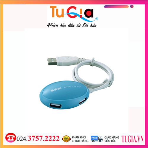 [Mã ELFLASH5 giảm 20K đơn 50K] Hub usb 4 cổng SSK SHU 017 – Hàng Chính Hãng