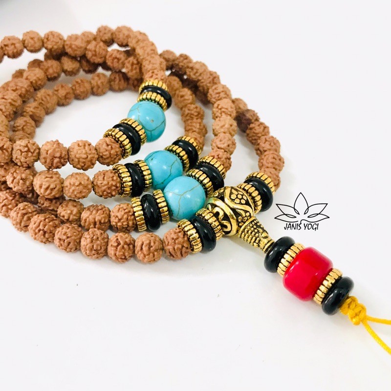 Chuỗi hạt Bồ Đề Kim Cang (Rudraksha Mala) 108 hạt