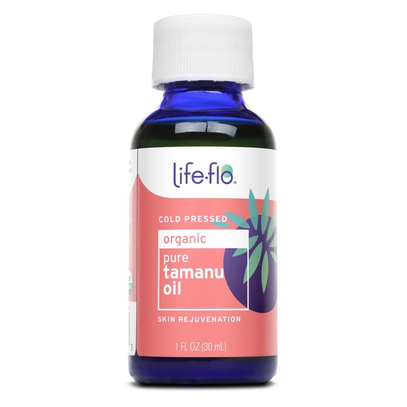Dầu mù u Lifeflo Organic Tamanu Oil - Nhập từ Mỹ - Dầu dưỡng ẩm Life Flo da khô, sáng da