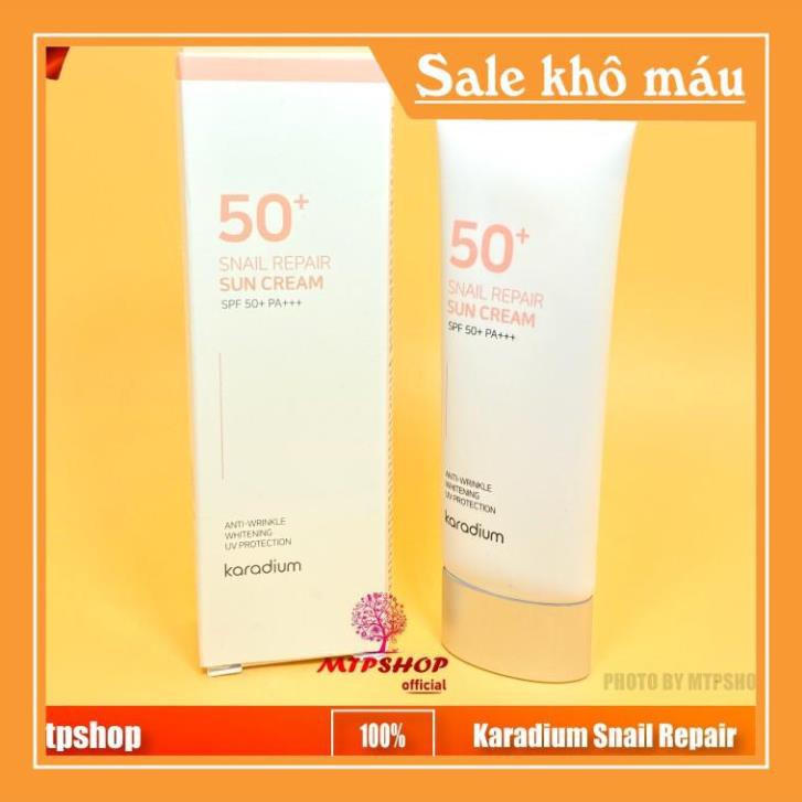 [NEW 2020] Kem Chống Nắng Karadium Snail Repair Sun Cream SPF 50+ PA+++