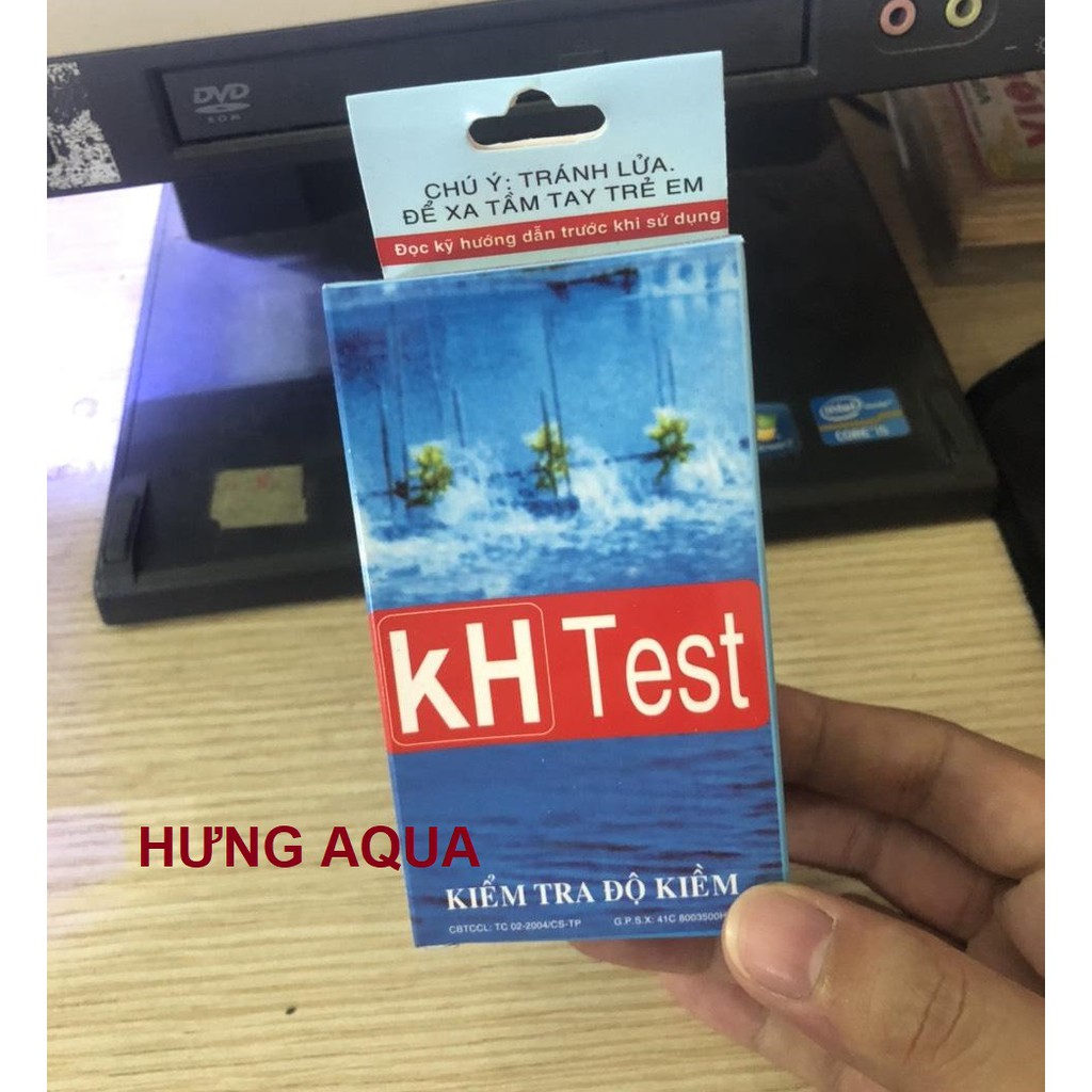 Bộ test Kiềm kH nước - Bộ test kH kiểm tra độ kiềm nước hồ cá (kết quả chuẩn)