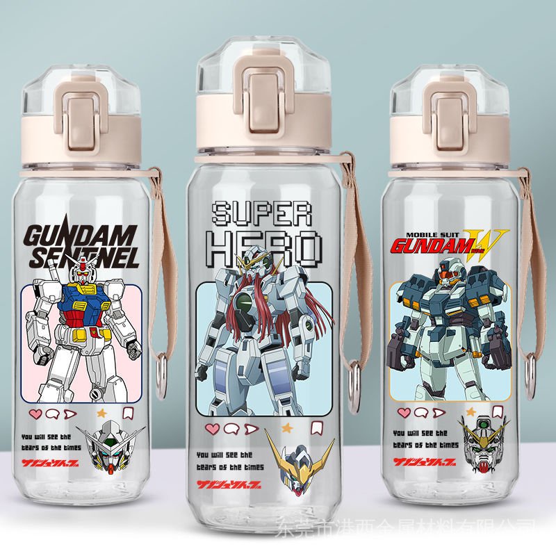 Bình Nước Di Động Trực Tiếp Giữ Nhiệt Phong Cách Anime Gundam Hai Chiều Phong Cách Nhật Bản
