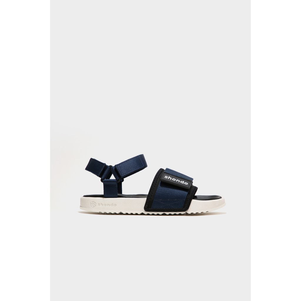 Giày Sandals Shondo Chicly đế trắng quai xanh dương CLY0030-CLY0010