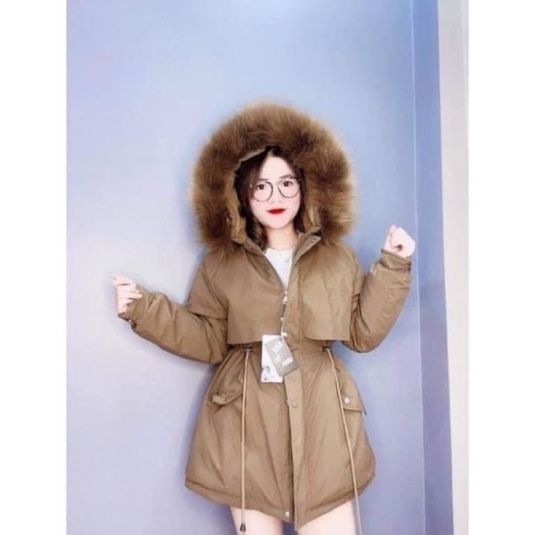 Áo Phao Parka Mã 818 Dây Rút Eo Lót Lông Dày Dặn Hàng Loại 1 Đủ Size | BigBuy360 - bigbuy360.vn
