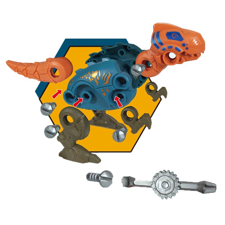 Combo đồ chơi lắp ráp khủng long kèm trứng biến hình nhiều mẫu ( giao ngẫu nhiên _