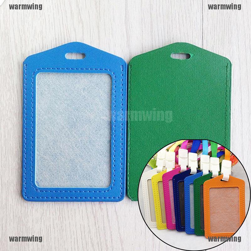 1 Túi Đựng Thẻ Id Bằng Da PU Kèm Vòng cổ