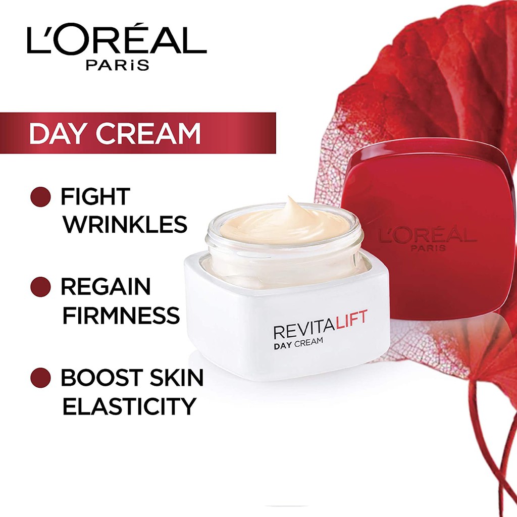 Kem Dưỡng Săn Chắc Da Và Giảm Nếp Nhăn Ban Ngày L'Oréal Paris Revitalift Anti-Wrinkle + Radiance Moisturizing Day Cream