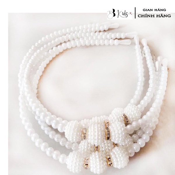 Băng Đô Cài Tóc Ngọc Trai BB Kids Kiểu Dáng Xinh Xắn