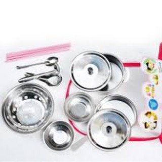 Bộ đồ chơi nấu ăn bếp lò bằng nhôm Ngọc Bích