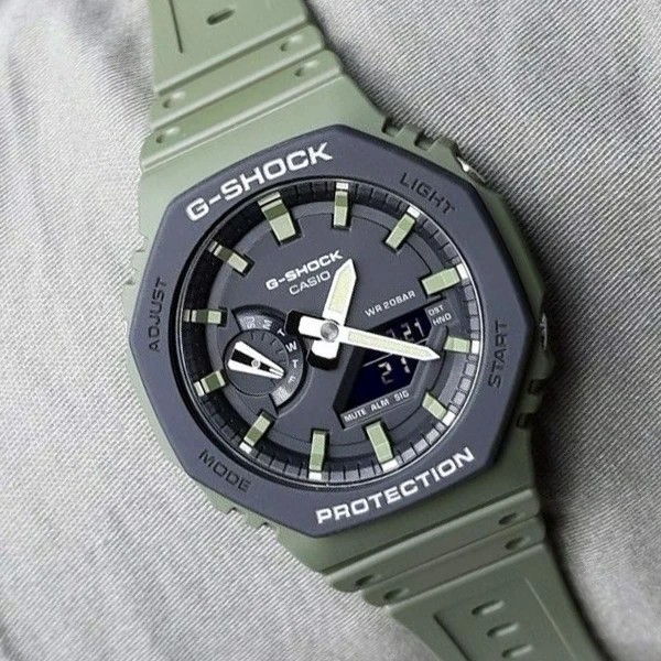 Đồng Hồ Casio Nam Dây Nhựa GSHOCK GA-2110SU-3A Chính Hãng