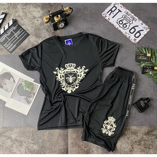 Bộ Quần Áo Hè Nam THỂ THAO , Áo Thun Nam cộc tay con ong chất liệu thun lạnh mền mịn in logo Đủ Size - BN02