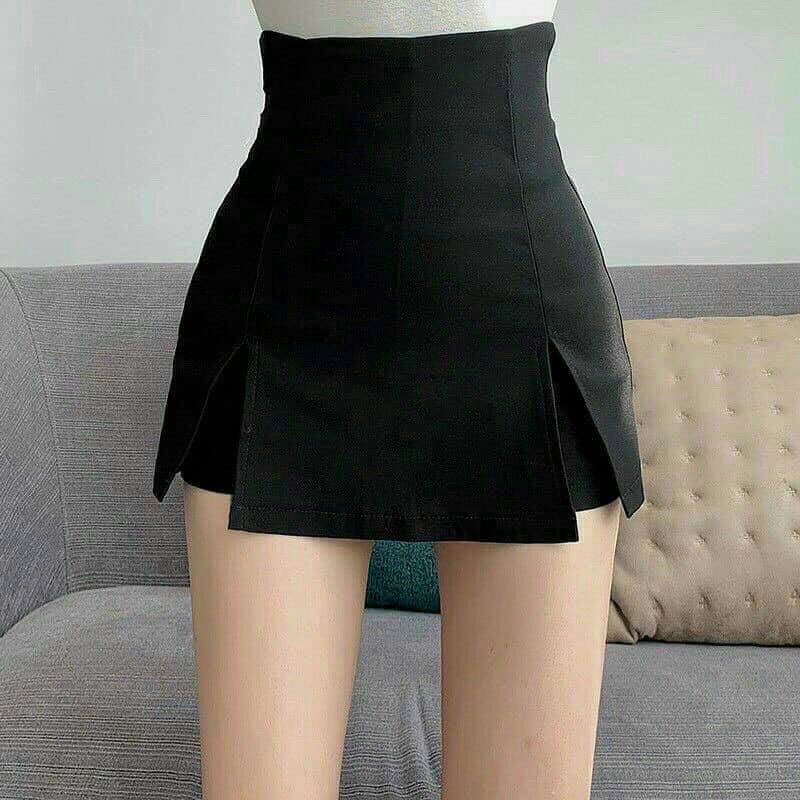 Quần Tuyết Mưa Giả Váy Ôm Xẻ Tà Form Chữ A Màu Trơn - Mã: 314🍓 TV-Fashion
