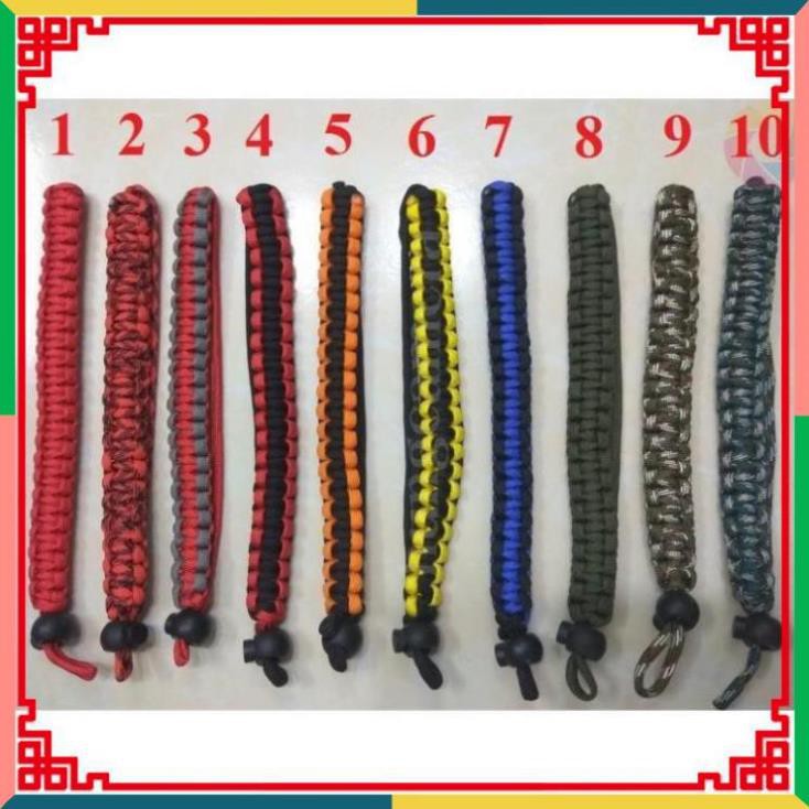 ( Vubaotram763 ) ( CC2016 ) [Mã ELCANOV hoàn 8% đơn 500k] Dây đeo tay Máy ảnh - dây bện Grip Paracord bản nhỏ 2cm