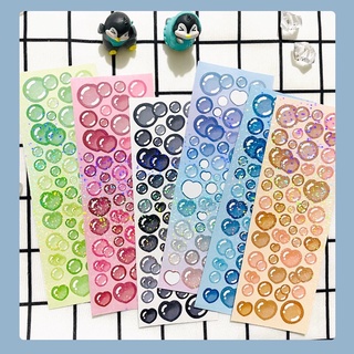 Sticker gradient bubble_hình dán trang trí top