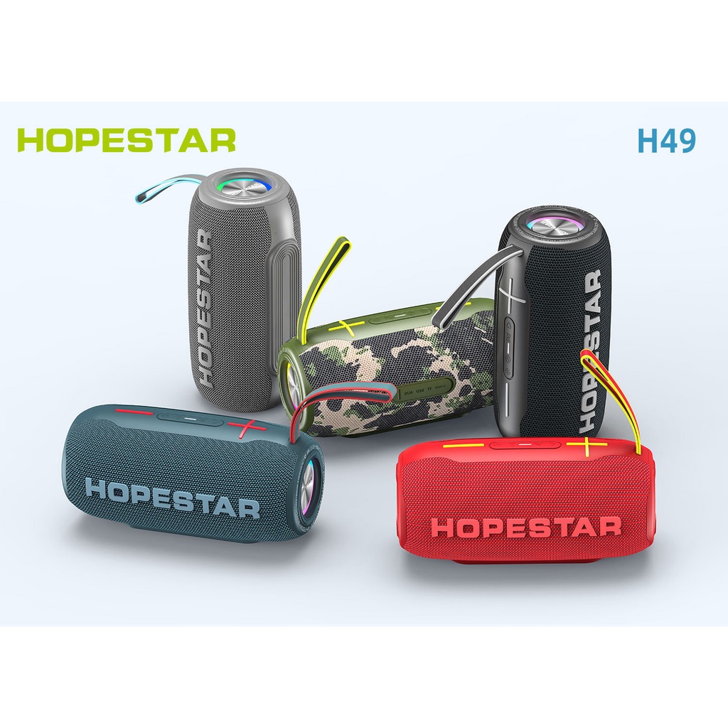 Loa bluetooth mini HOPESTAR H49 Cao Cấp, Siêu trầm công suất lớn Kháng Nước IP X6 cho laptop pc Chính Hãng BH 12tháng