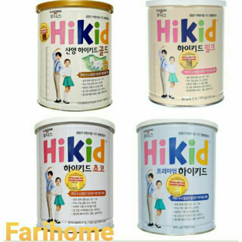 (Có tem chống hàng giả) sữa Hikid Hàn Quốc hộp 600g