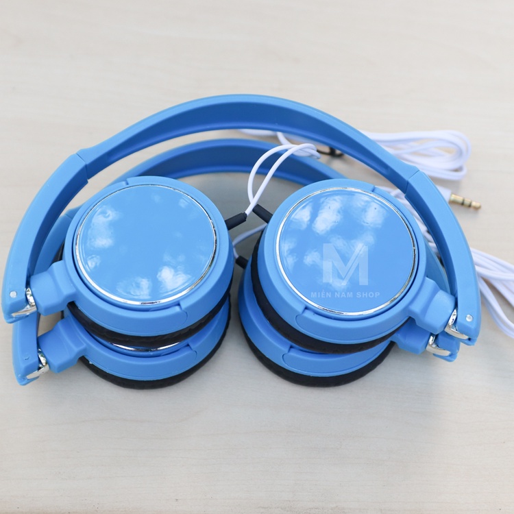 Tai nghe chụp Tai Biro 902+ DEVELOPE Màu xanh dương ( Có thể gấp gọn)