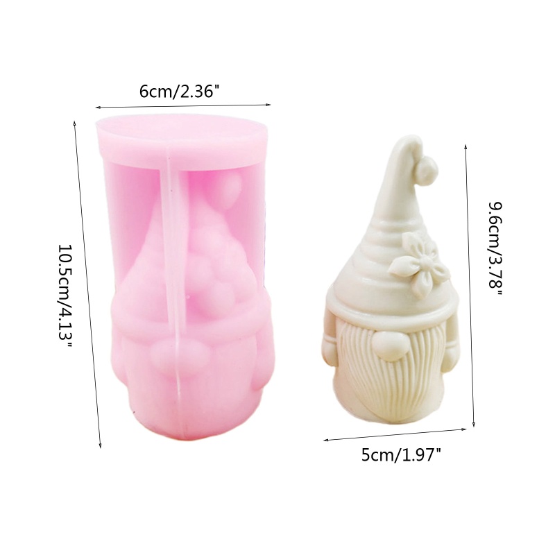 Khuôn Silicone Làm Bánh Hình Ông Già Noel / Bông Hoa / Ông Già Noel 3D DIY