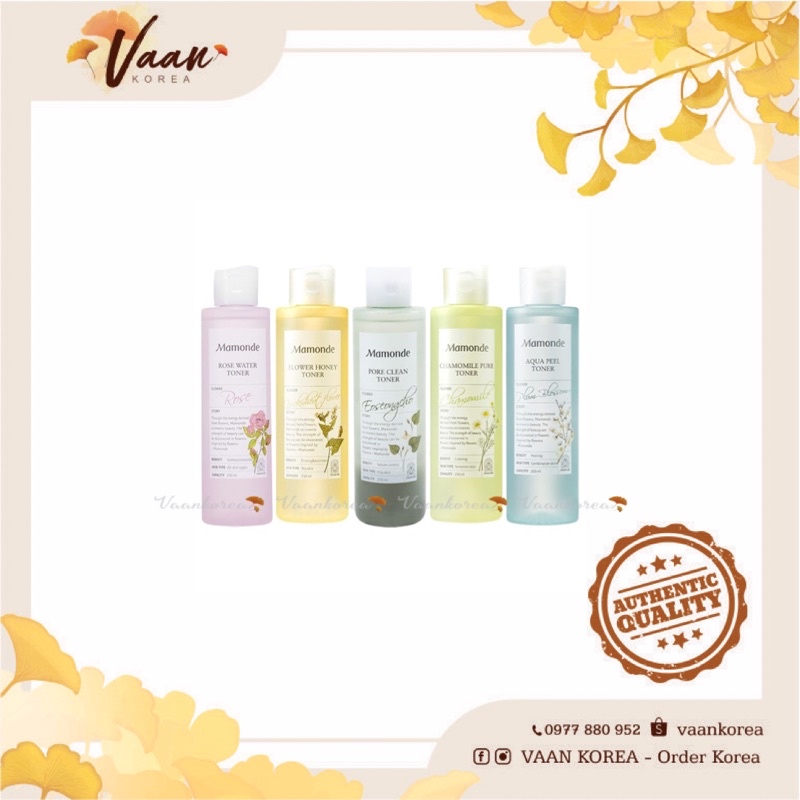 Nước hoa hồng Mamonde Toner