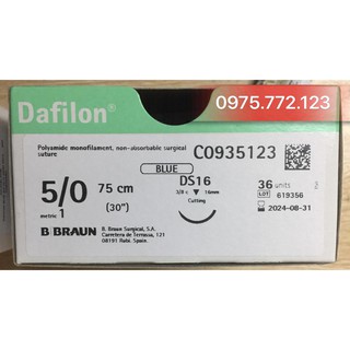 combo 10 tép chỉ phẫu thuật Dafilon 5/0
