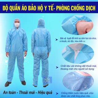 Bộ bảo hộ phòng dịch chất lượng cao - Bộ quần áo phòng dịch chống tĩnh điện, chống thấm nước an toàn, hiệu quả
