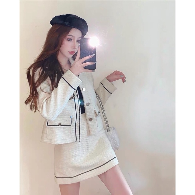 TKLIHN Set váy VEST dạ sang chảnh ulzzang HOT FASHIONITA 2021 KÈM 2 ẢNH THẬT