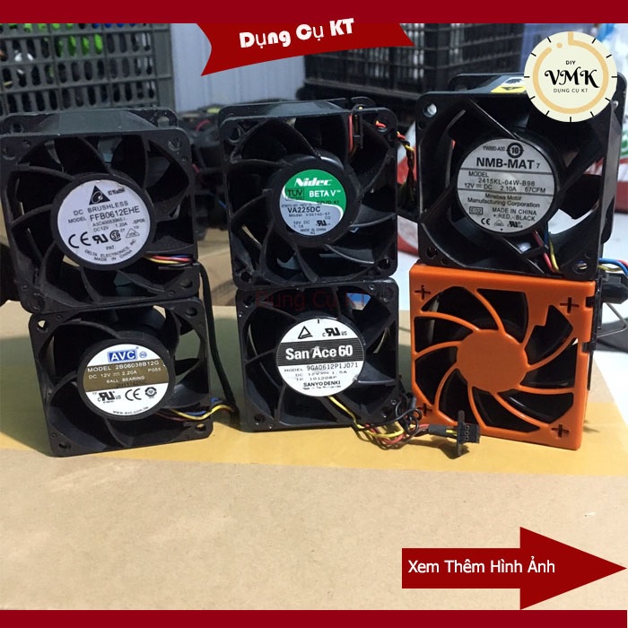 Quạt tản nhiệt 6x6x3.8cm