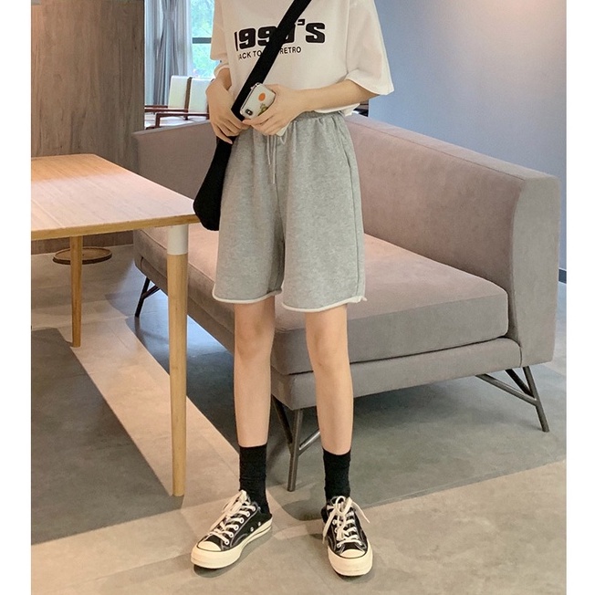 Quần Short Thể Thao Ống Rộng Phong Cách Hàn Quốc Năng Động