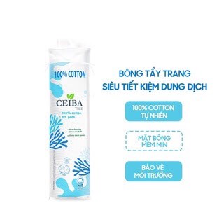 Bông tẩy trang siêu thấm 100%cotton neogen Túi 80 miếng