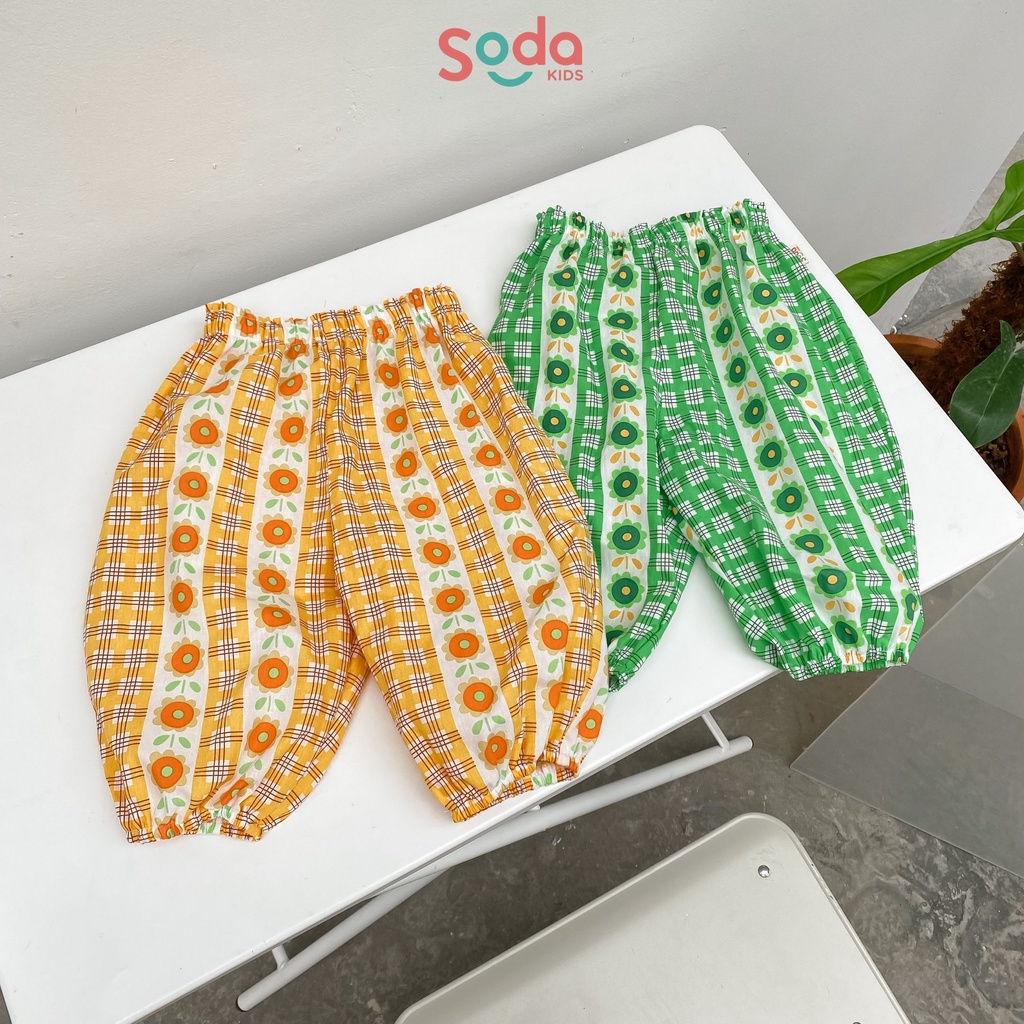 Quần bom cho bé SODA KIDS thô cotton mềm mát nhiều màu