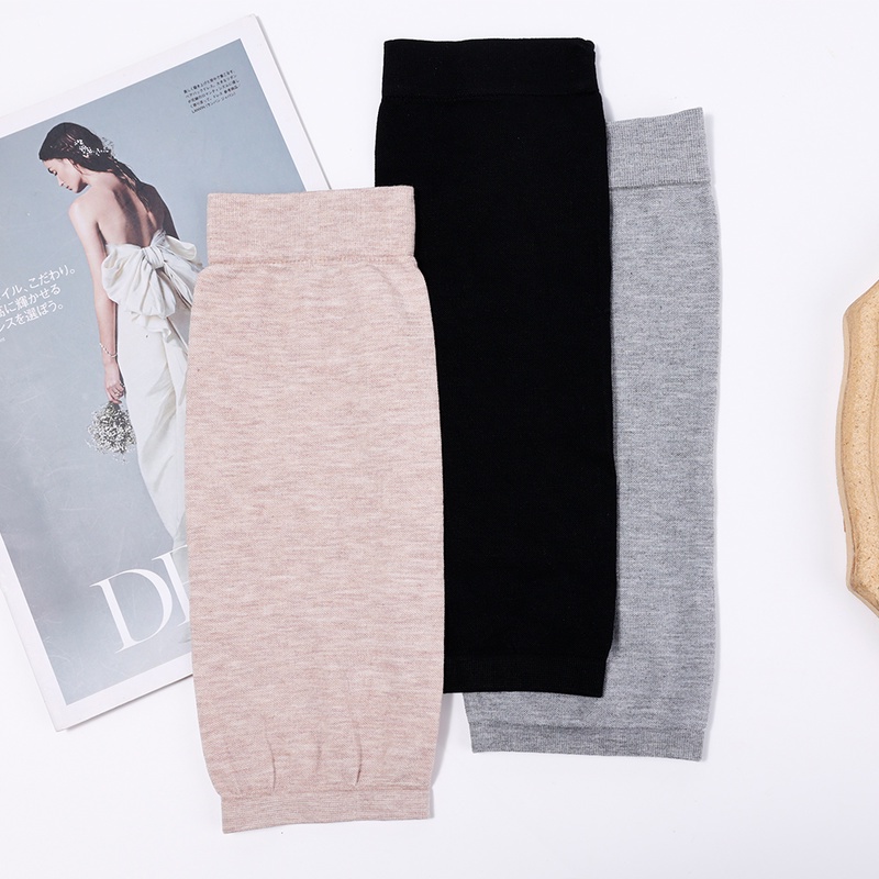 1 Cặp Băng Quấn Đầu Gối Giữ Ấm Bằng Cotton Dệt Kim Co Giãn Thoáng Khí Dành Cho Nam Nữ