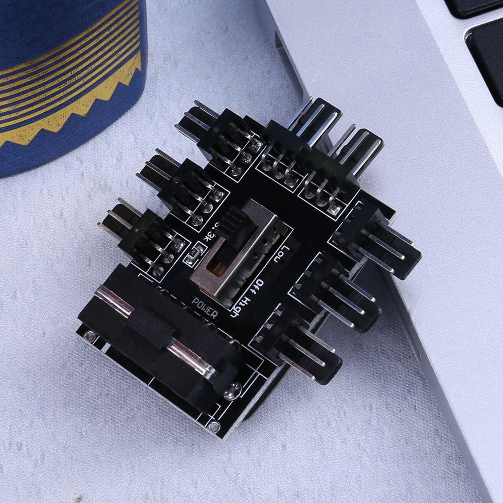 [B-cool]4Pin IDE Cung cấp 8 cách 3pin Quạt làm mát Cáp phụ kiện cáp mở rộng