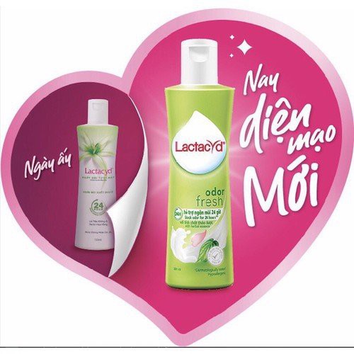 Dung dịch vệ sinh phụ nữ Lactacyd ngày dài tươi mát (150ml)