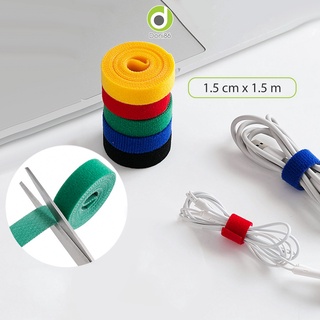 Velcro dây vãi tự dính 2 mặt tiện dụng, buộc gọn dây điện dây cáp_Doni86_DOPK183