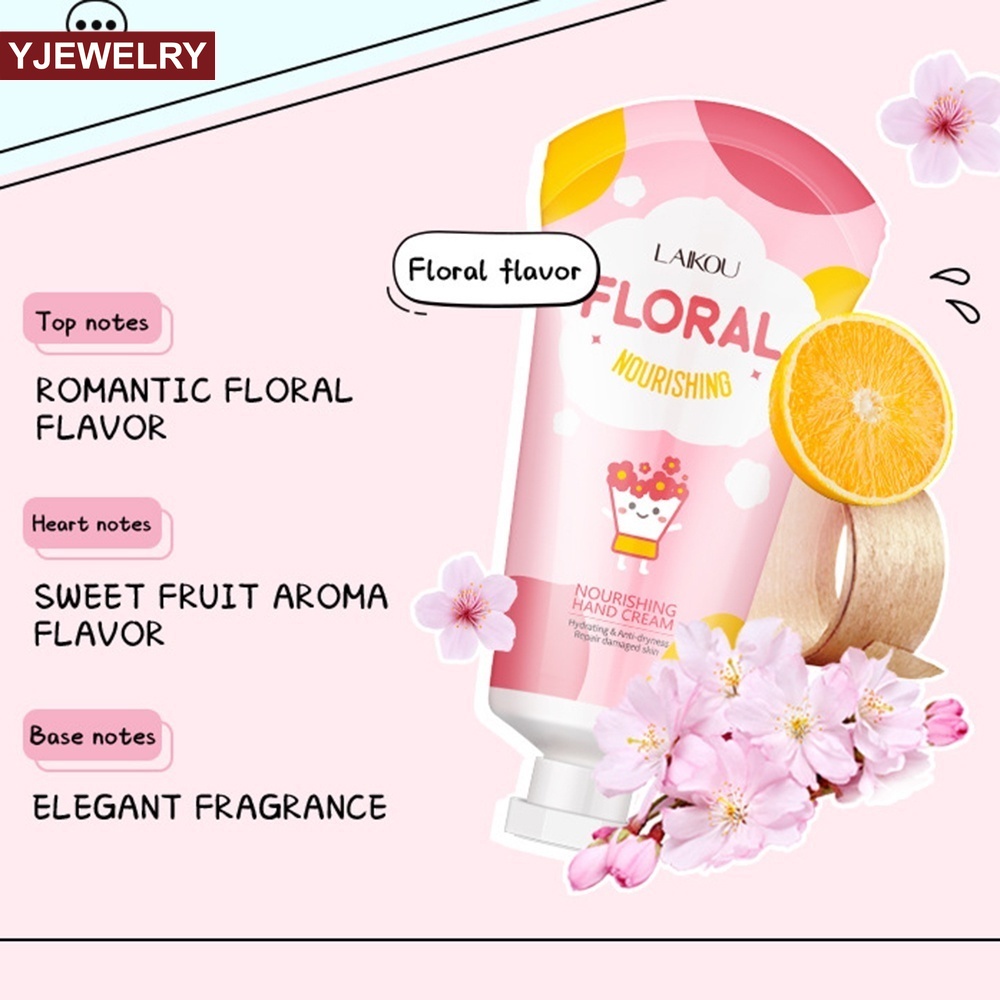 Kem dưỡng da tay LAIKOU mềm mại giữ ẩm chống nứt nẻ 50g