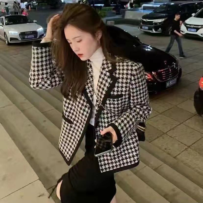 Áo khoác vest phong cách Hàn Quốc thời trang mùa thu cho nữ 2021
