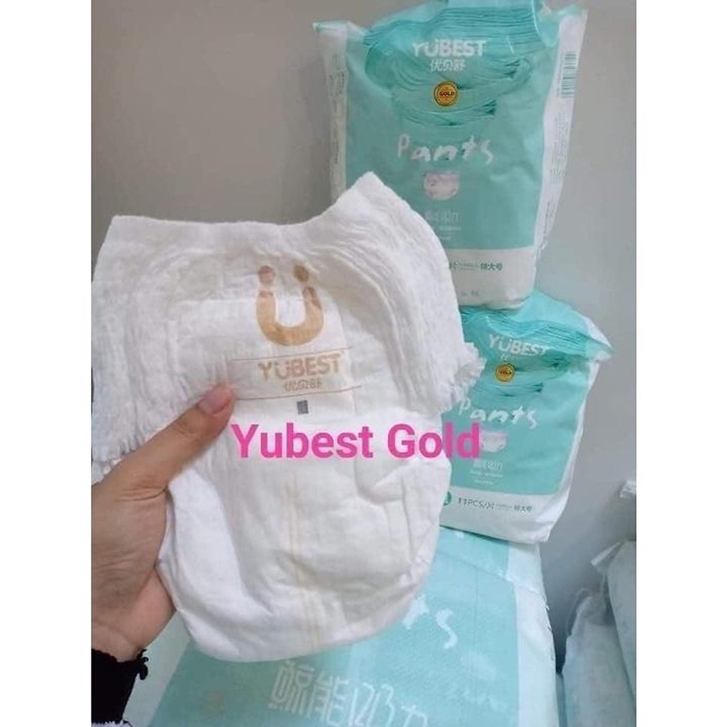 Bỉm Quần/Dán Yubest Gold nội địa Trung S90/M84/L78/XL72/XXL66