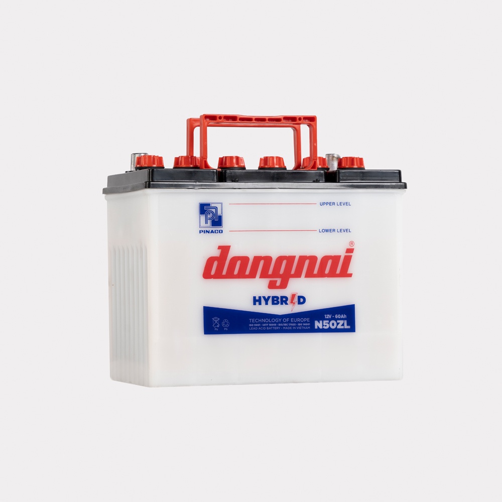 Ắc quy ôtô Hybrid Đồng Nai N50ZL | 12V - 60Ah
