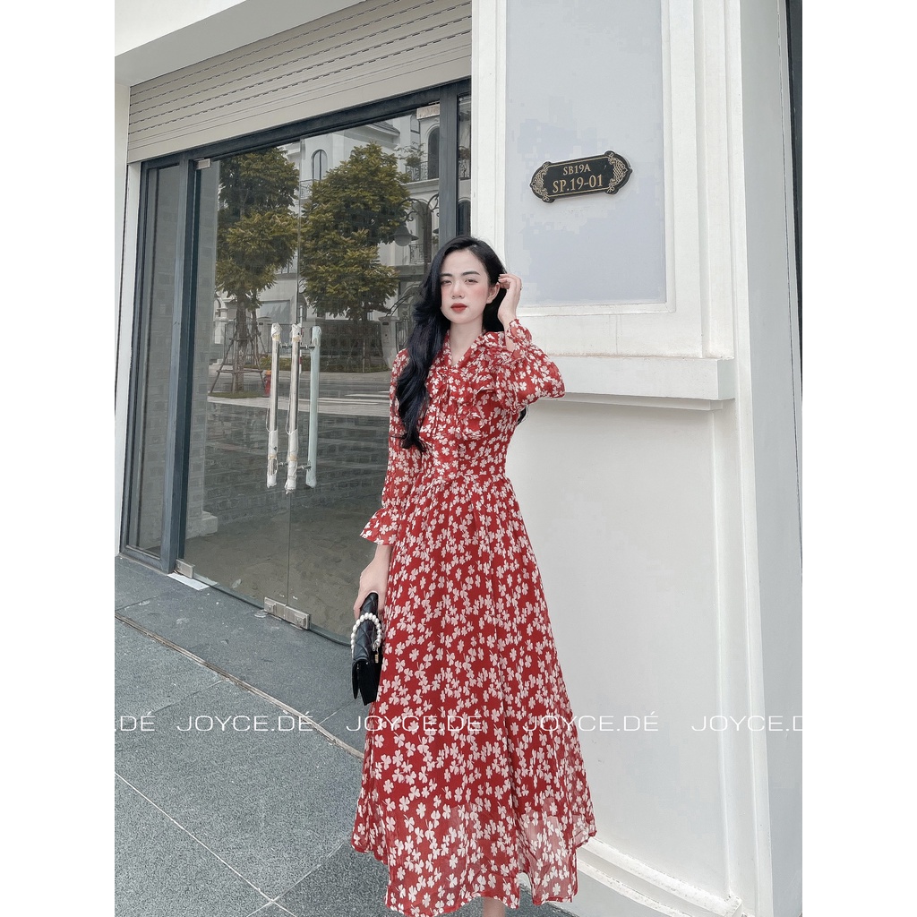 Váy hoa dài tay siêu xinh sang chảnh JDVH02 | BigBuy360 - bigbuy360.vn
