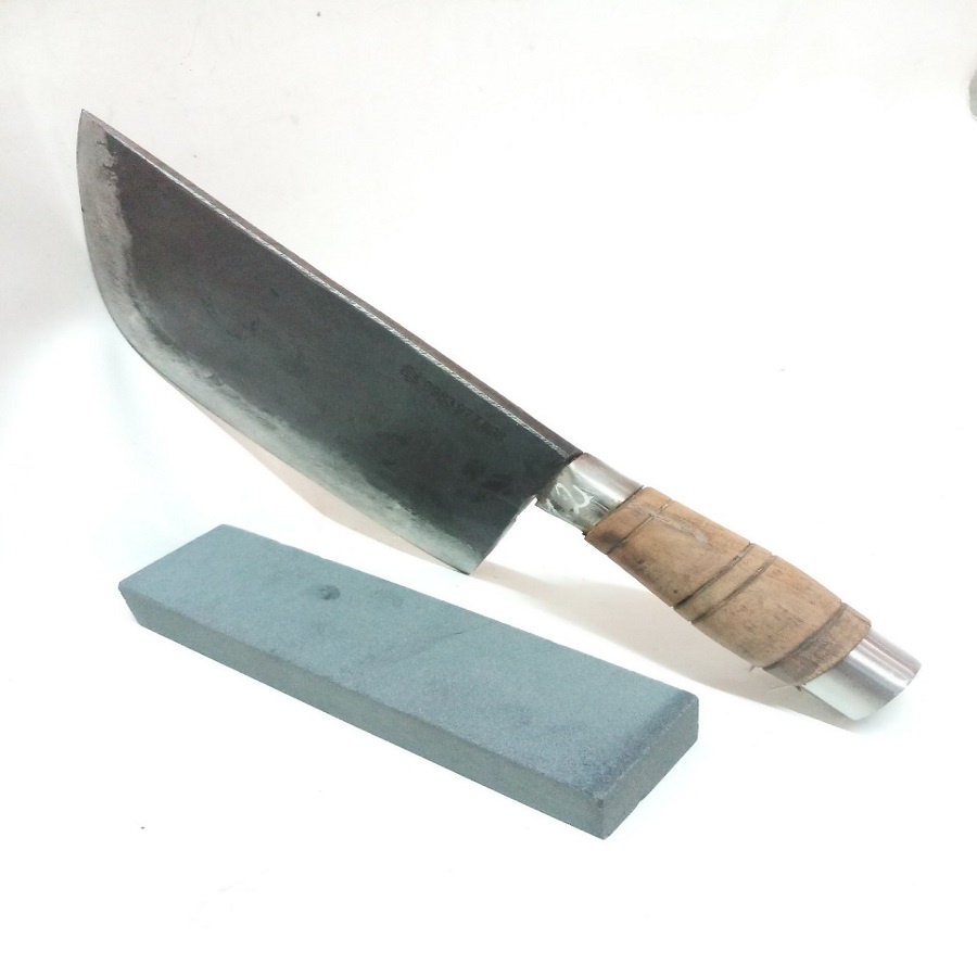 DAO NHÍP XE BẦU 1KG CHẶT XƯƠNG CÁN GỖ;TẶNG KÈM 1 CỤ ĐÁ MÀI DAO.